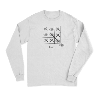 Fish Tick Tack Toe Men Long Sleeve Shirt
